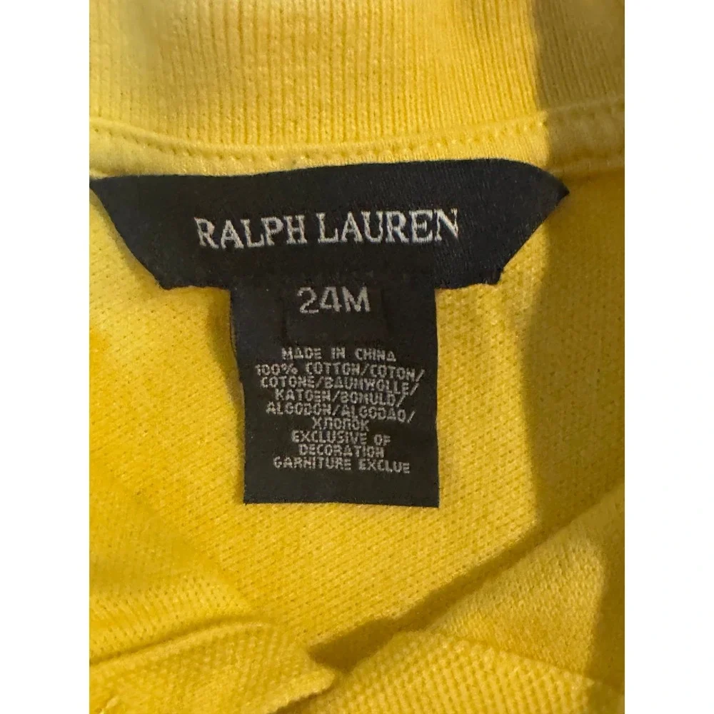 Ralph Lauren little girls size‎ 24 month yellow polo